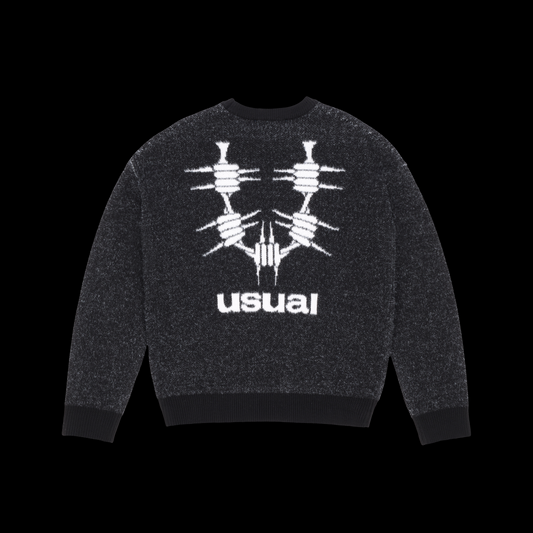 USUAL Logo crew sweater