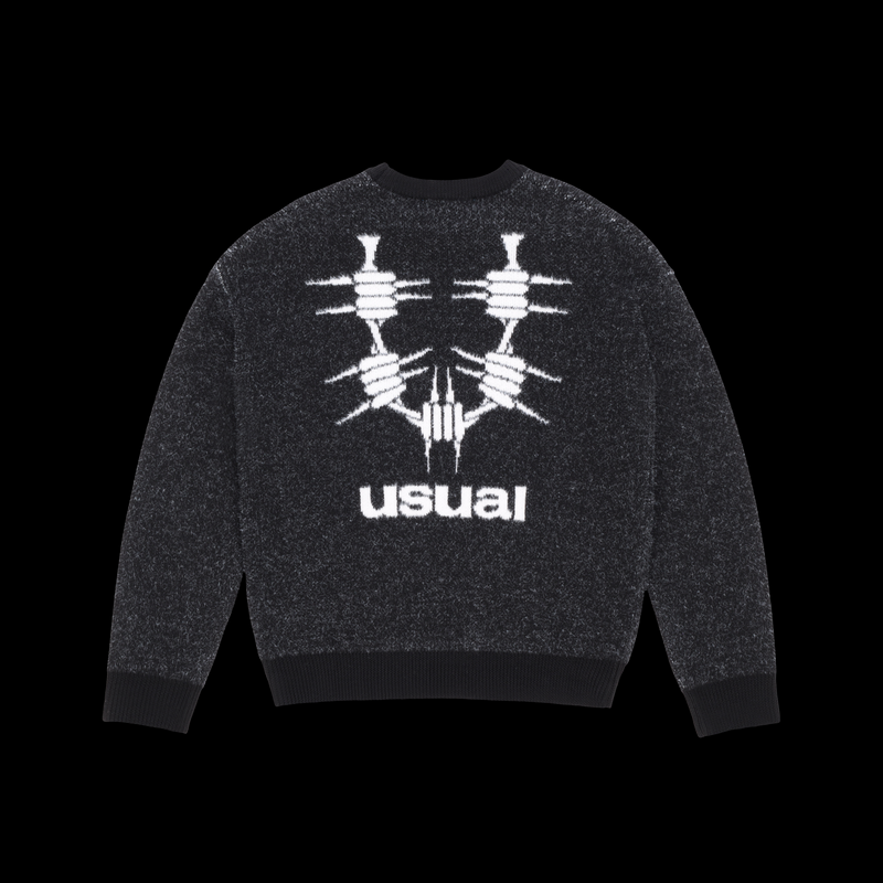 USUAL Logo crew sweater